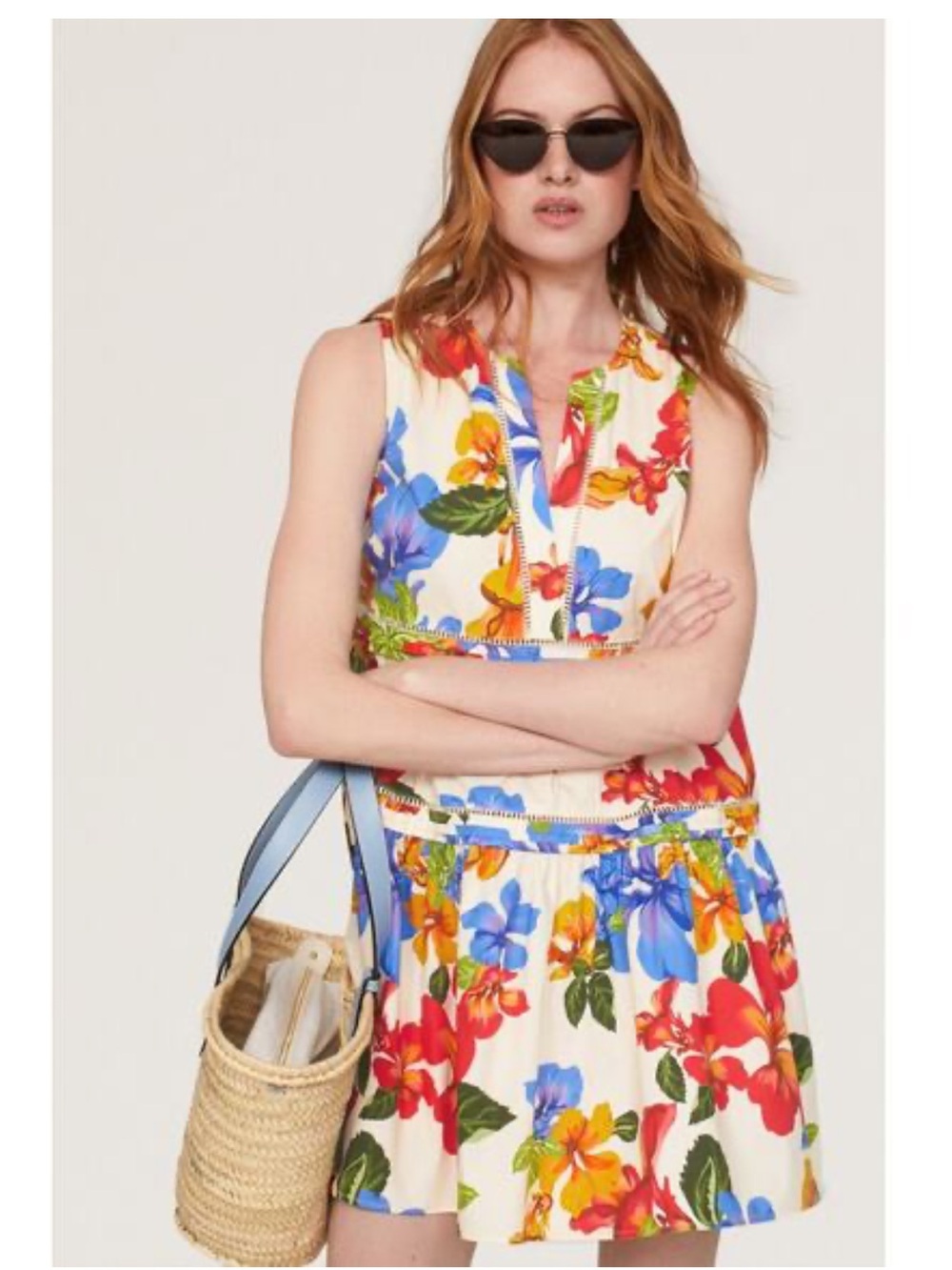 Marissa Webb x RTR Floral Tiered Mini Dress Size 0 NWOT